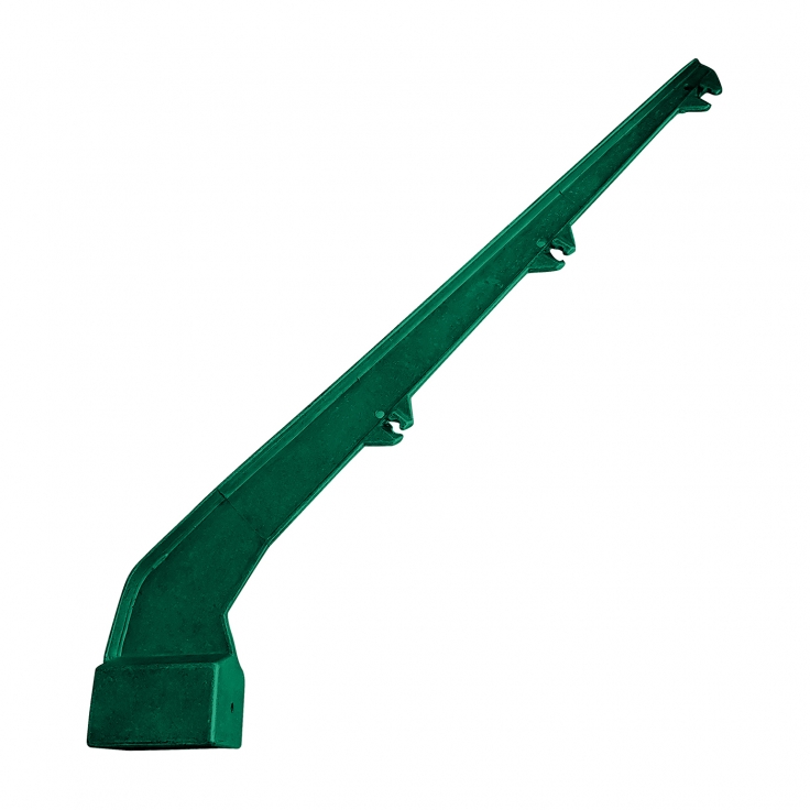 Bavolet Al + PVC, for post 60x40mm, one sided, green