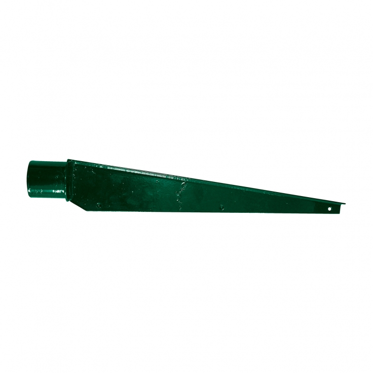 Halter für Stacheldraht und Klingenbänder rovný, für Pfosten o Durchmesser 48 mm - verzinkt und PVC-beschichtet