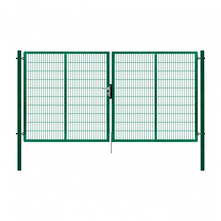 Dvoukřídlá brána PILOFOR® SUPER poplastovaná (Zn + PVC) - rozměr 4010 × 1780 mm