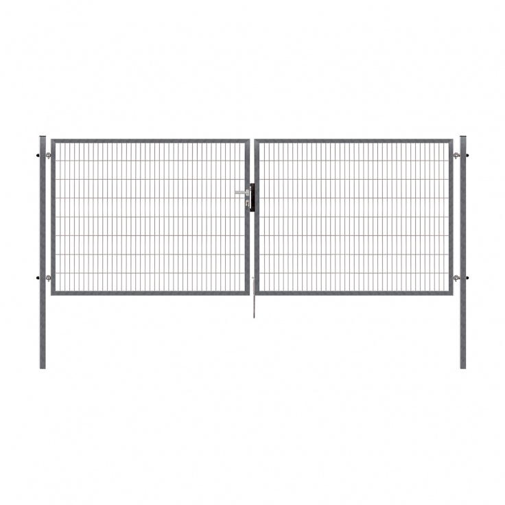 Dvoukřídlá brána PILOFOR® SUPER pozinkovaná (Zn) - rozměr 4090 × 1580 mm
