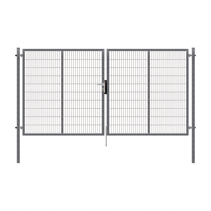 Dvoukřídlá brána PILOFOR® SUPER pozinkovaná (Zn) - rozměr 4110 × 1780 mm