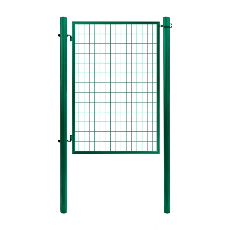 Single swing gate ECONOMY, 1078x1000 mm, Zn+RAL 6005