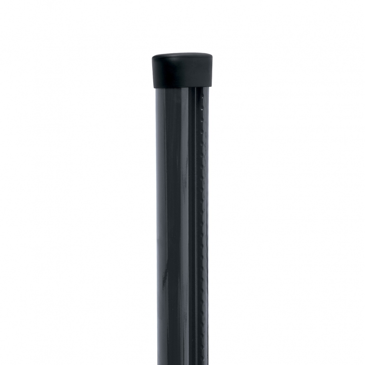 Plotový sloupek s montážní lištou PILCLIP® poplastovaný (Zn + PVC), 2300/48, barva antracit (RAL 7016)