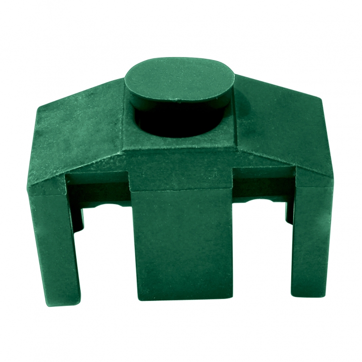PVC-Schelle zur Befestigung der Gittermatten PILOFOR CLASSIC - Farbe grün