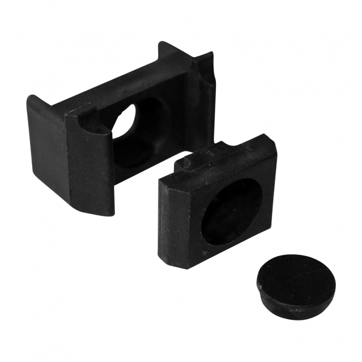 Klemme für PILOFOR® – ST für Pfosten 60 × 40mm, schwarz