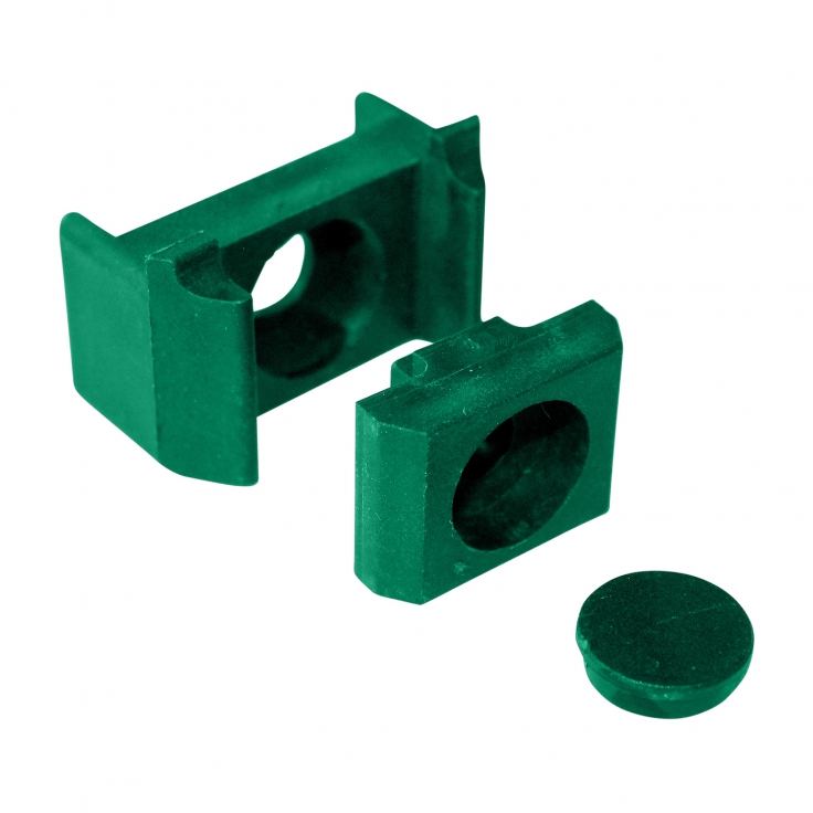 Clamp for PILOFOR - ST on post 60x40 mm, PVC, green