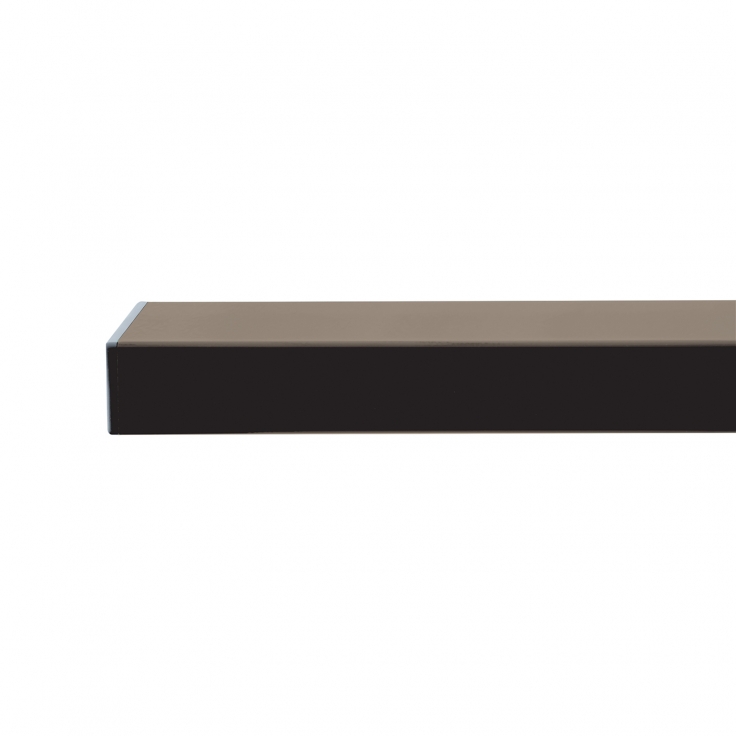 PILWOOD - crossbar / post galvanized + PVC 200/60x40/1,5 RAL 8014 brown