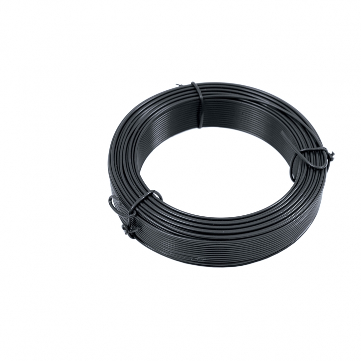 Binding wire 1,4/2,0 - 50m galvanized + PVC, antracit
