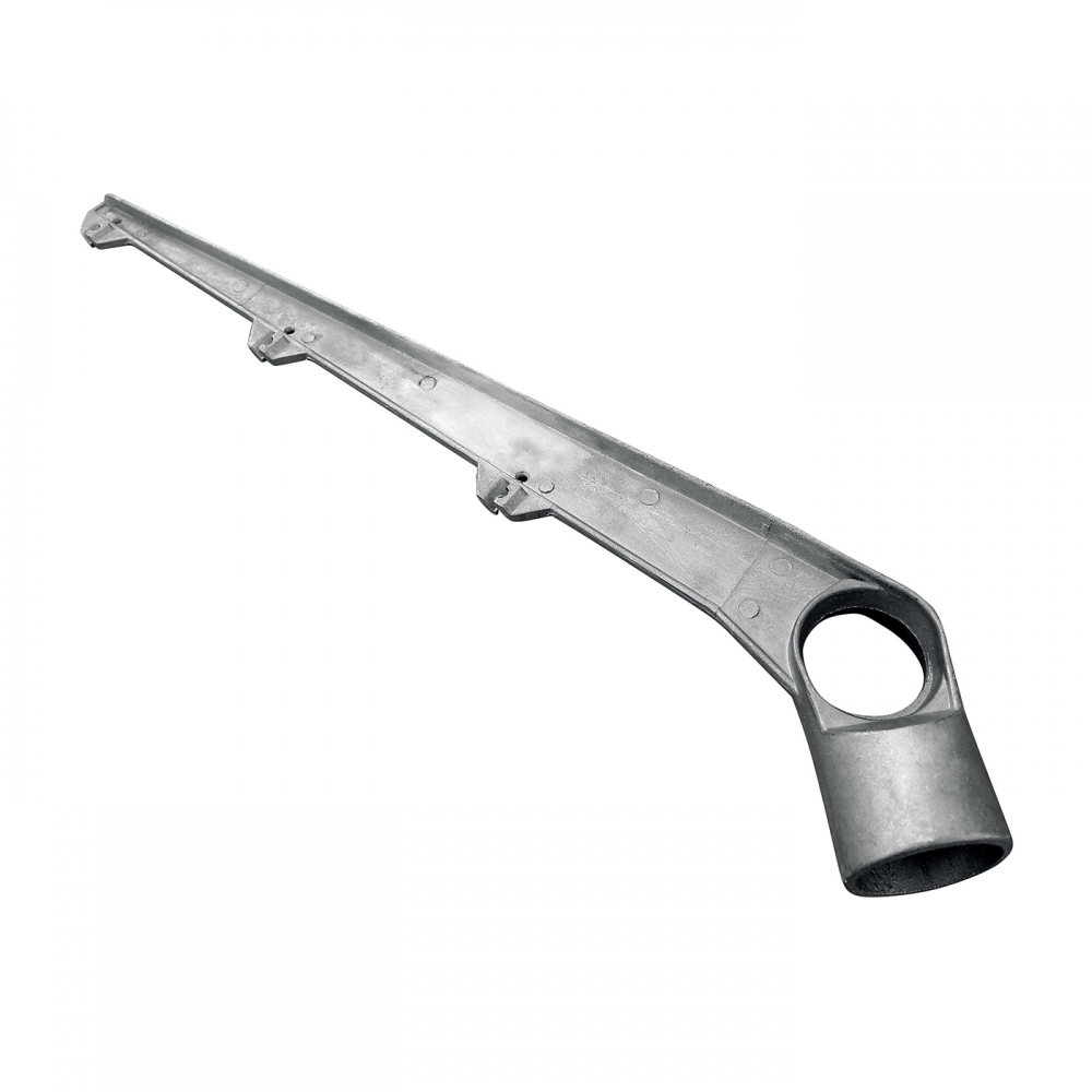 Aluminium Halter für Stacheldraht und Klingenbänder für Vierkantpfosten für Rundpfosten, Durchmesser 48 mm, einseitig