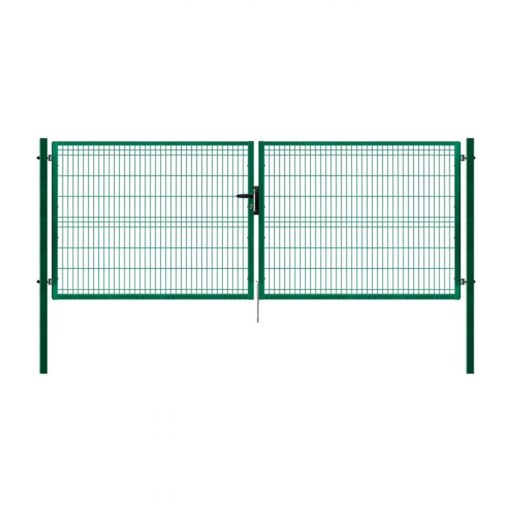 Dvoukřídlá brána PILOFOR® poplastovaná (Zn + PVC) - rozměr 4118 × 1245 mm