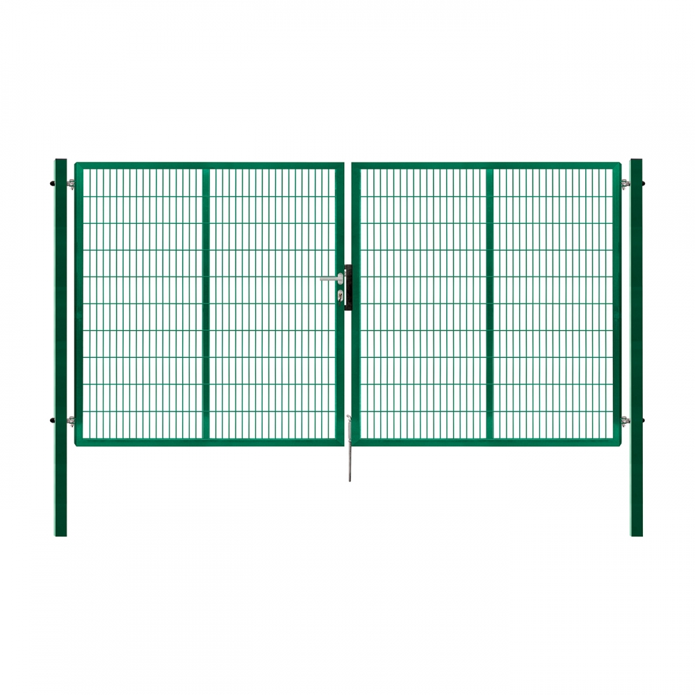 Dvoukřídlá brána PILOFOR® SUPER poplastovaná (Zn + PVC) - rozměr 4010 × 1780 mm