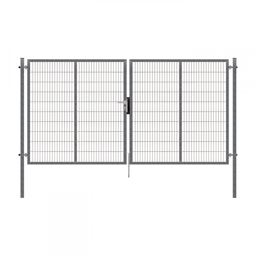 Dvoukřídlá brána PILOFOR® SUPER pozinkovaná (Zn) - rozměr 4110 × 1780 mm