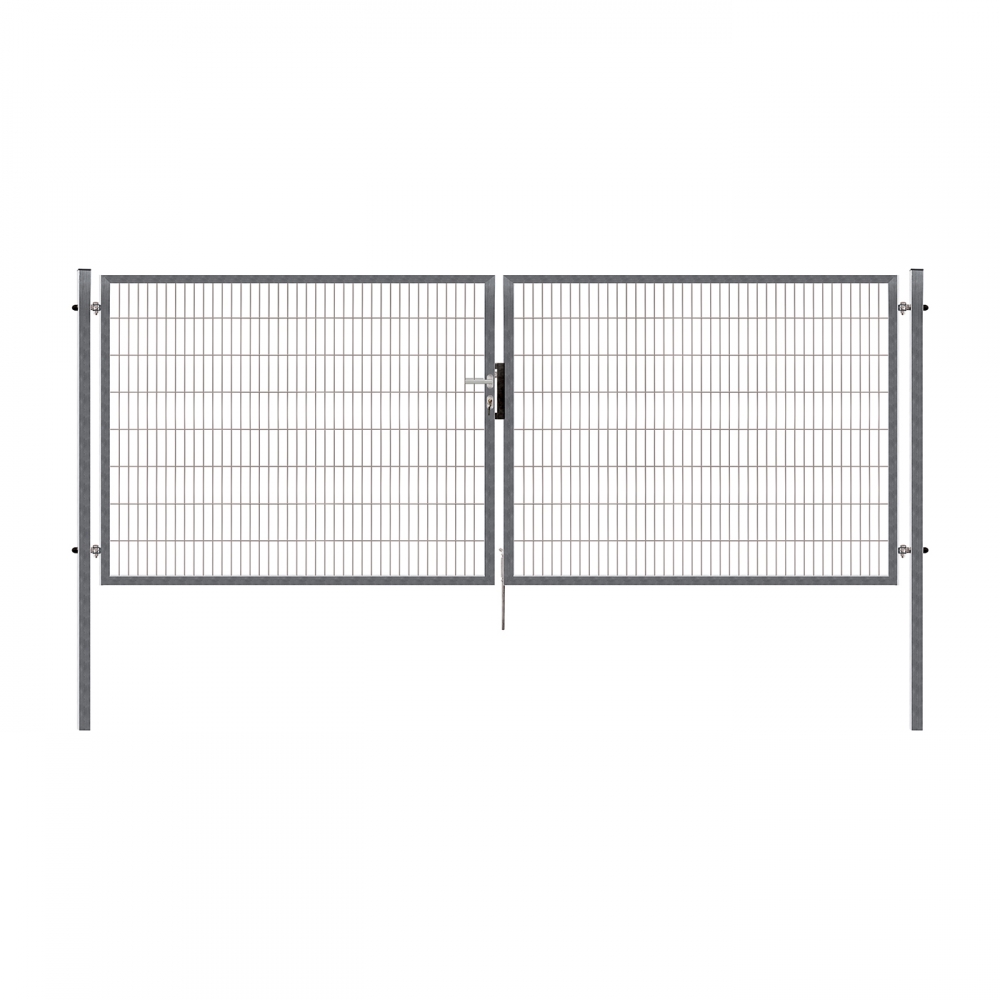 Dvoukřídlá brána PILOFOR® SUPER pozinkovaná (Zn) - rozměr 4118 × 1180 mm