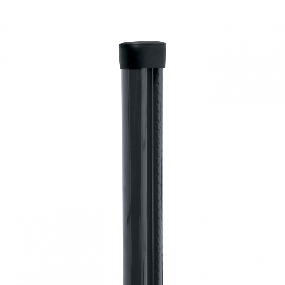 Plotový sloupek s montážní lištou PILCLIP® poplastovaný (Zn + PVC), 1700/48, barva antracit (RAL 7016)