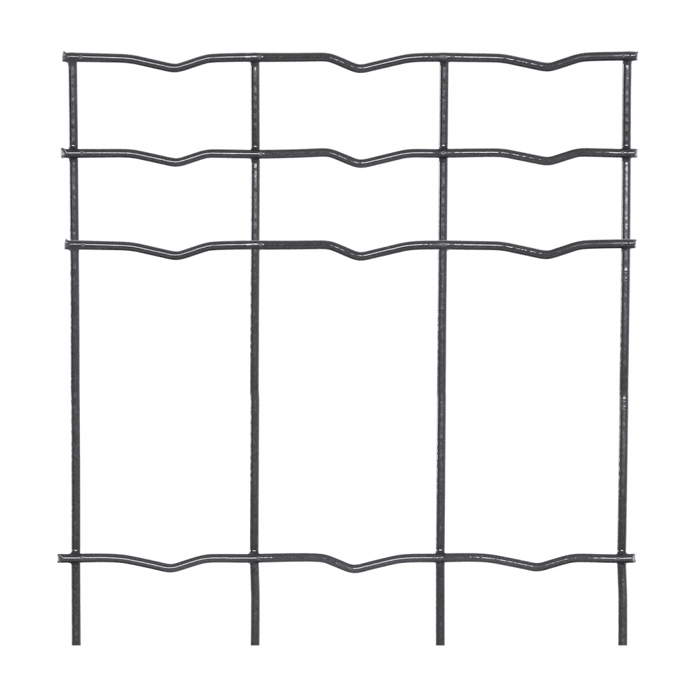 Welded wire mesh galvanized + PVC PILONET ANTHRACITE 1000/50x100/25m - 2,5mm