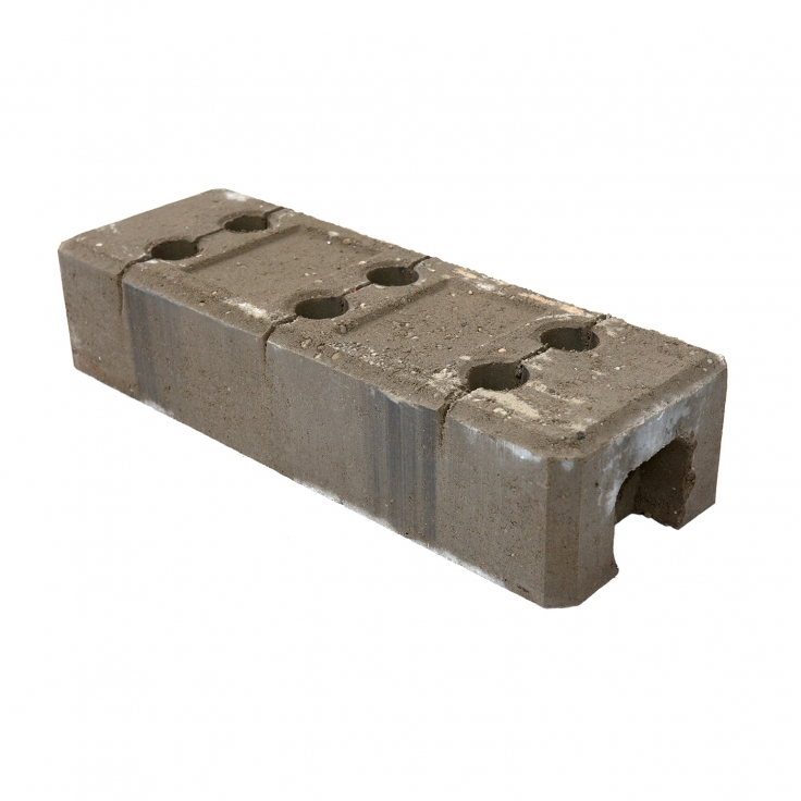 Concrete base with six holes