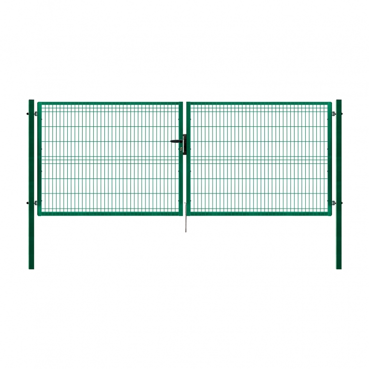 Dvoukřídlá brána PILOFOR® poplastovaná (Zn + PVC) - rozměr 4118 × 1245 mm