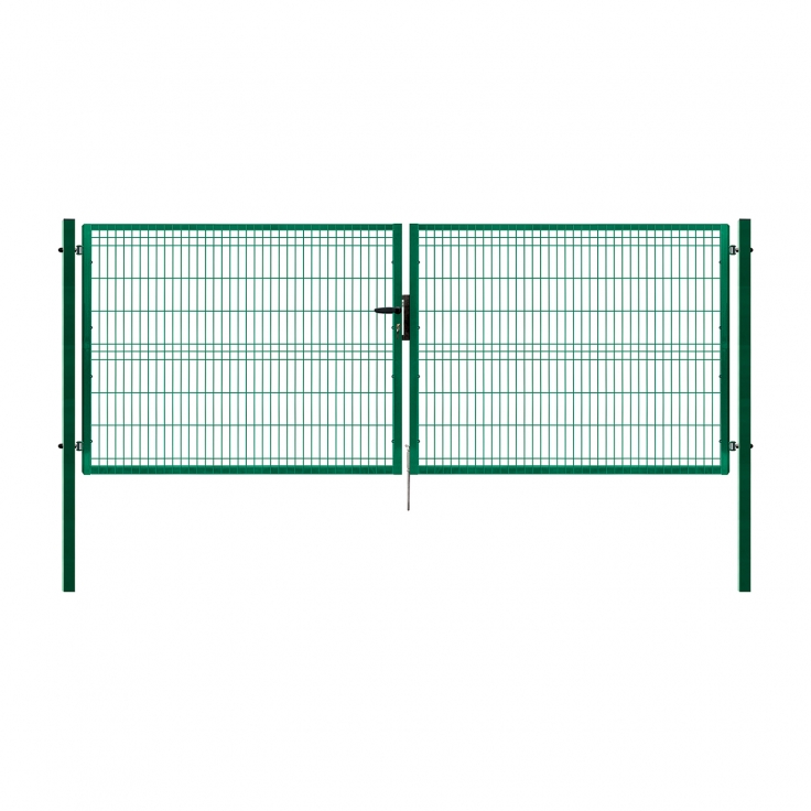 Double swing gate PILOFOR, 4118x1545 mm, Zn+RAL 6005 
