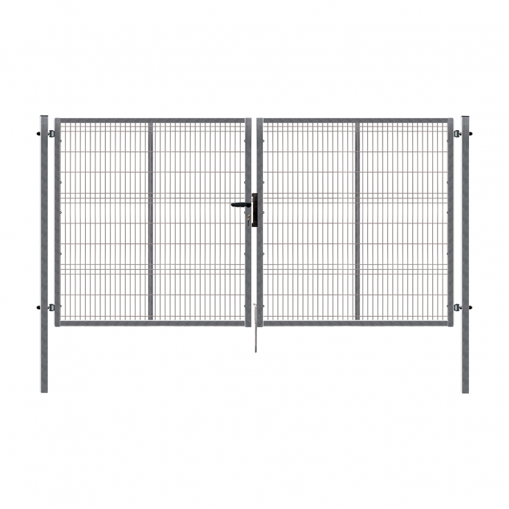Dvoukřídlá brána PILOFOR® pozinkovaná (Zn) - rozměr 4118 × 1045 mm