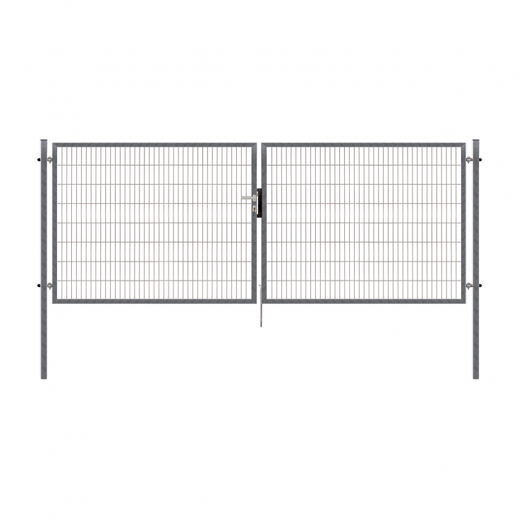 Double swing gate PILOFOR SUPER, 4090x1580 mm, Zn