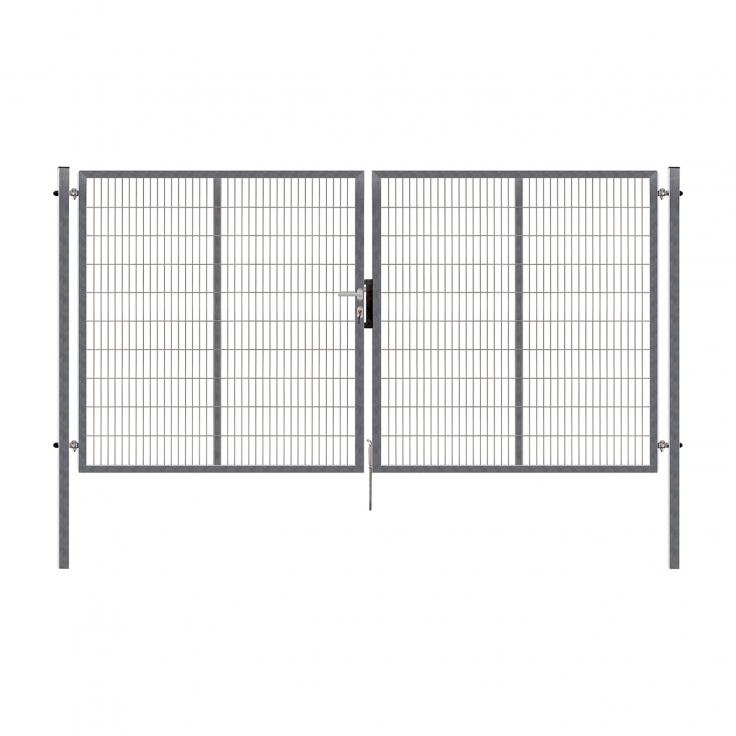 Double swing gate PILOFOR SUPER, 4110x1780 mm, Zn