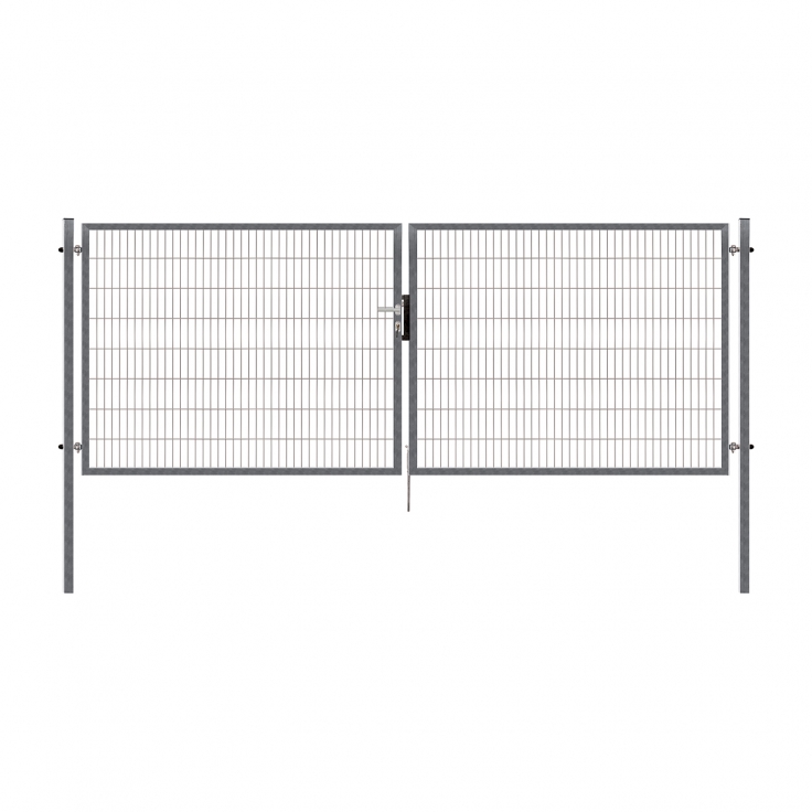 Dvoukřídlá brána PILOFOR® SUPER pozinkovaná (Zn) - rozměr 4118 × 1180 mm
