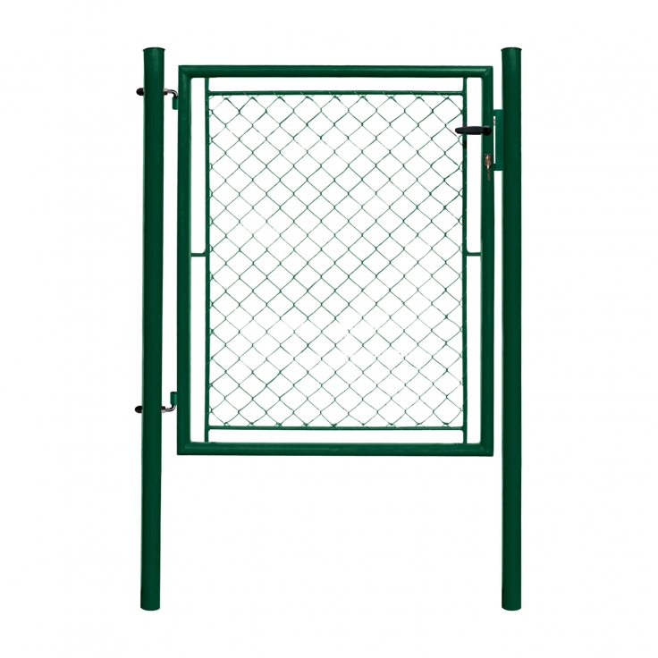 Single swing gate IDEAL 1085x1200, galvanized + PVC, green