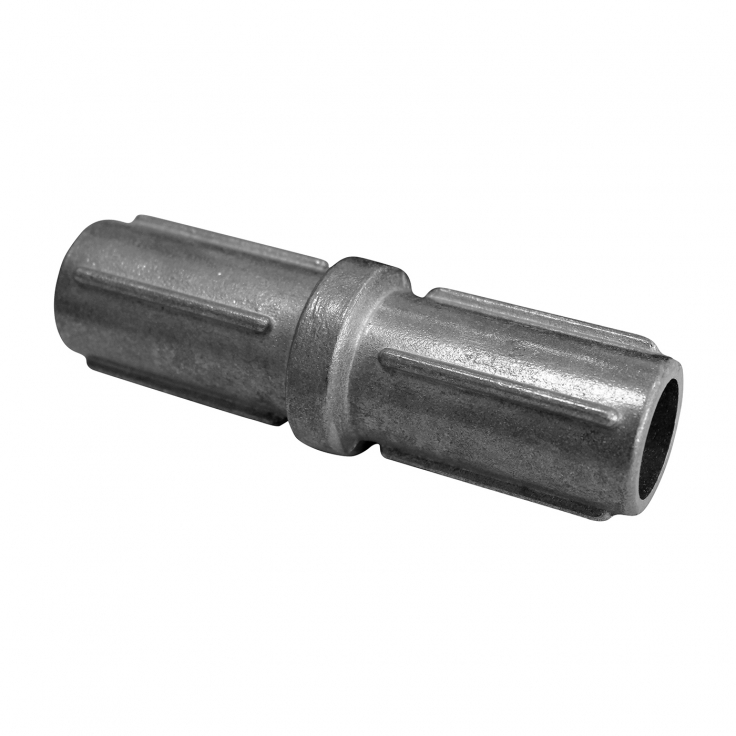 Aufsatzteil für Pfosten Durchmesser 38 mm silbern