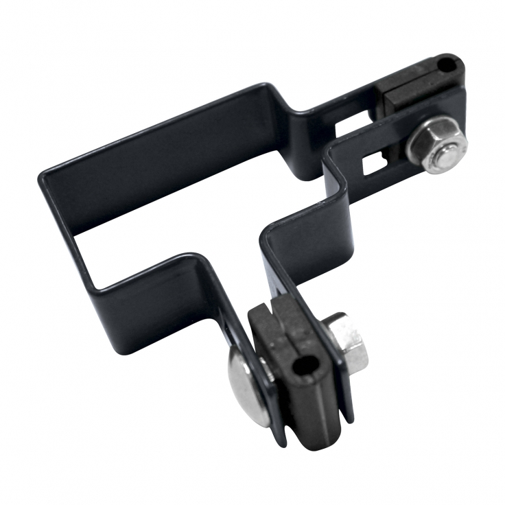 Clamp for post 60x40mm, galvanized + PVC, corner, RAL 7016