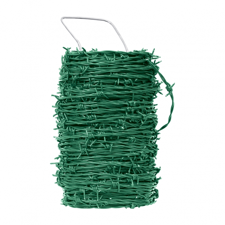 Barbwire galvanized + PVC, PICHLACEK 100m, green (5,4kg)