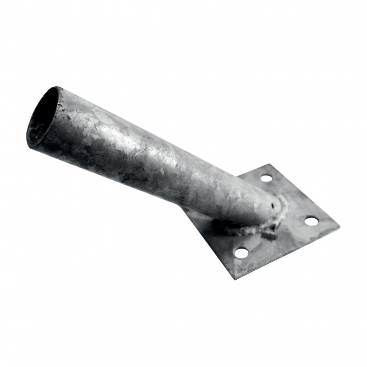 Standfuß zur Strebemontage auf Betonfundament Durchmesser 38 mm