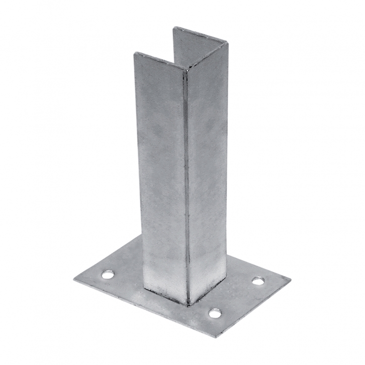 Standfuß zur Pfostenmontage auf Betonfundament - für Pfosten - profil 60 × 60 mm
