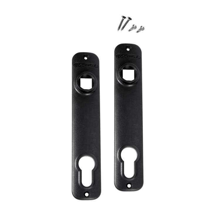 Schilder unter der Verriegelung PVC (40lock,50lock,60lock) 3020-HYB-STD - schwarz LOCINOX
