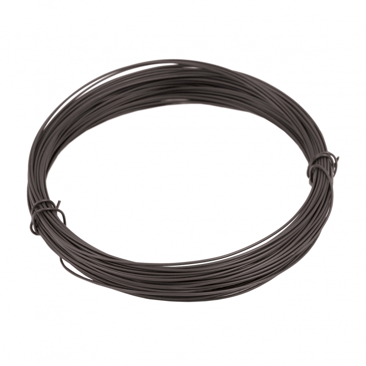 Bindedrähte 1,4 mm verzinkt und PVC-beschichtet, braun - Länge 50m