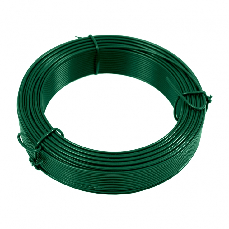 Bindedrähte 2,6 mm verzinkt und PVC-beschichtet - Länge 25 m