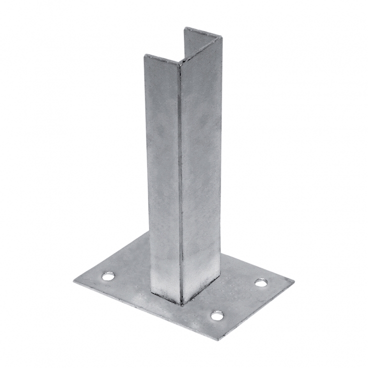 Standfuß zur Pfostenmontage auf Betonfundament - für Pfosten - profil 60 × 60 mm