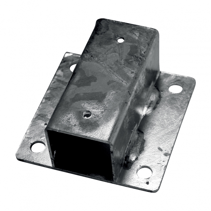 Standfuß zur Pfostenmontage an die Wand - für Pfosten Durchmesser 48 mm