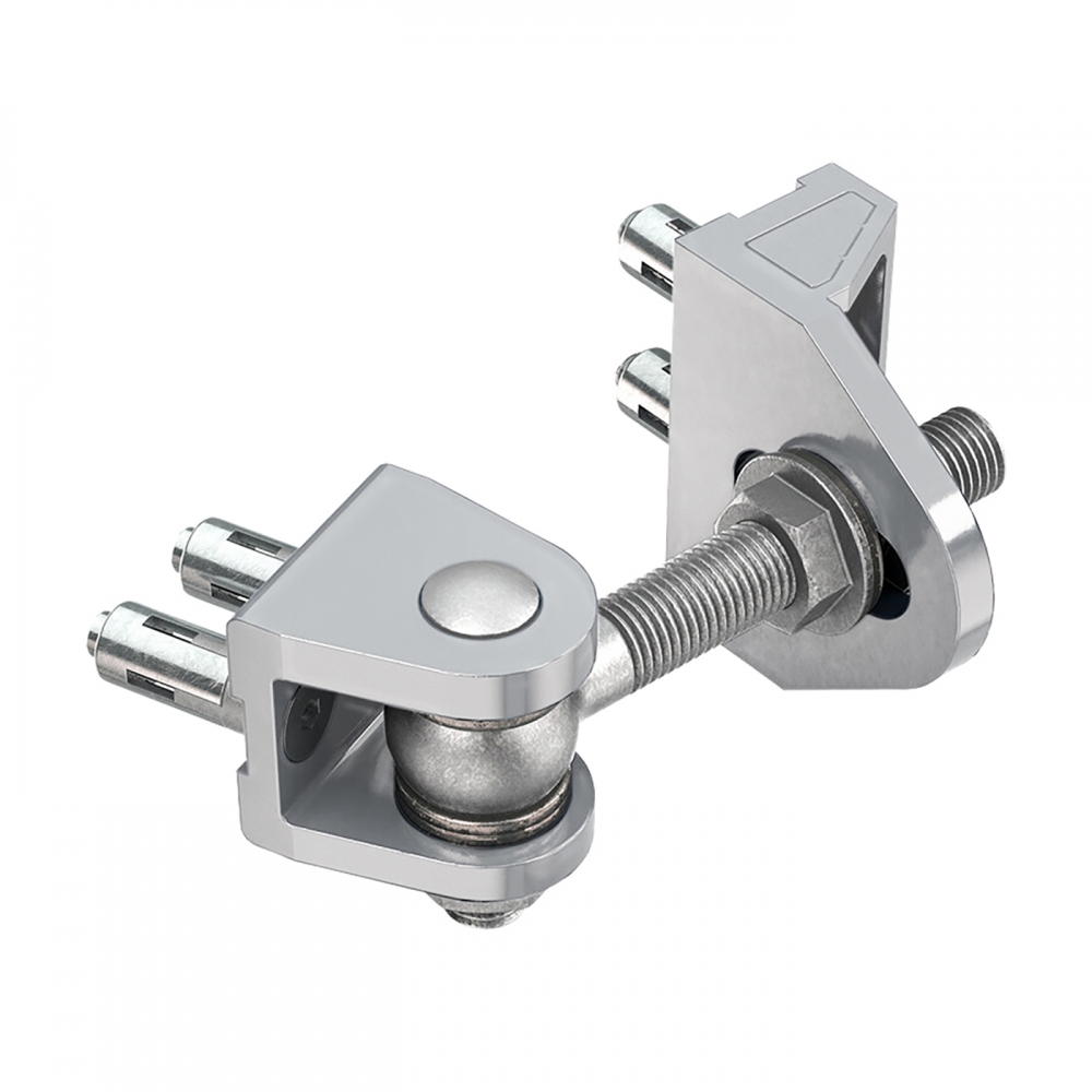 Hinge set 16/110 180° LOCINOX