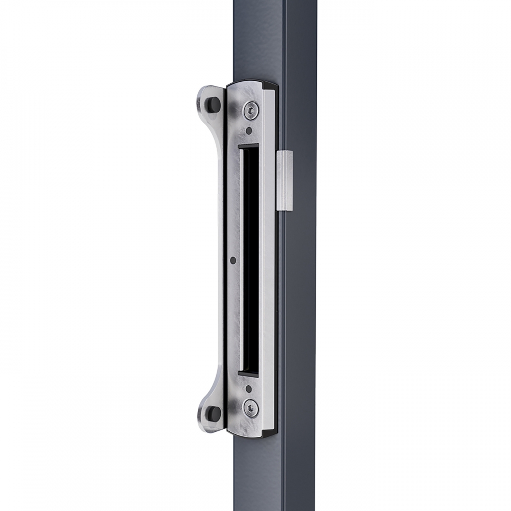 Garden gate stop plastic SFKM QF - silver LOCINOX