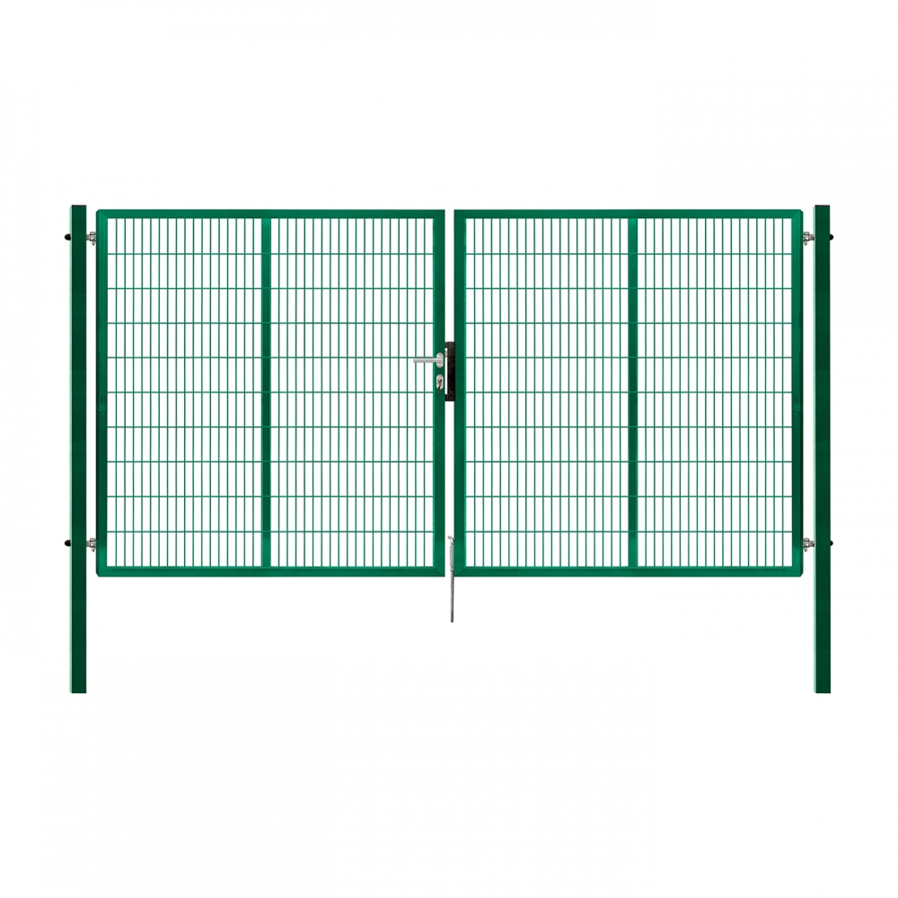 Zweiflügeliges Tor PILOFOR® SUPER verzinkt und PVC-beschichtet - abmessungen 4138 × 1980 mm