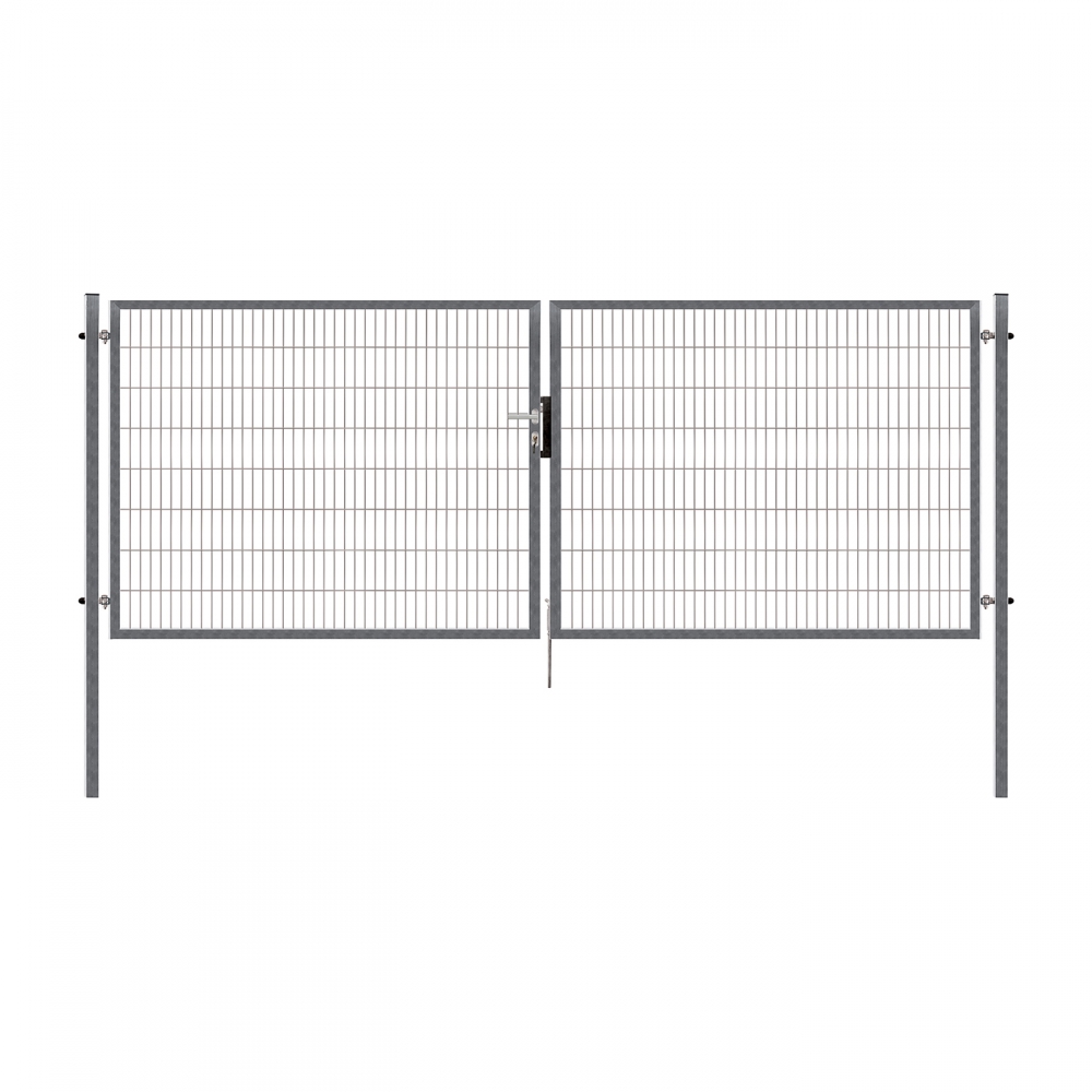 Dvoukřídlá brána PILOFOR® SUPER pozinkovaná (Zn) - rozměr 4090 × 1380 mm