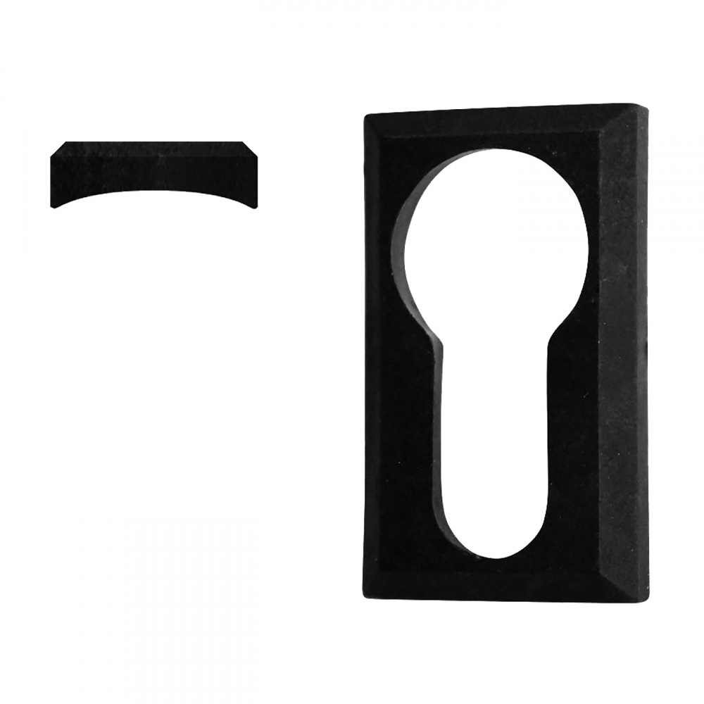 Plastic cover for insert, black for round profile