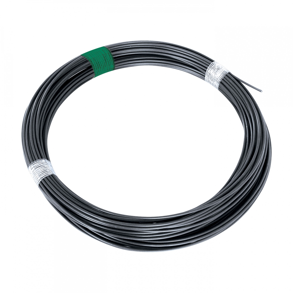 Spanndraht verzinkt und PVC-beschichtet IDEAL® (verzinkt + PVC) - anthrazit, Länge 78 m