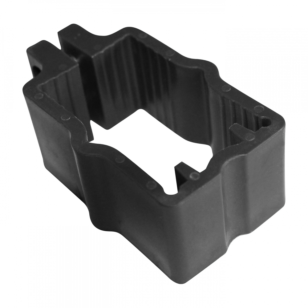 Schelle PVC für Pfosten 60 × 40 mm für Gittermatten PILOFOR®, schwarz
