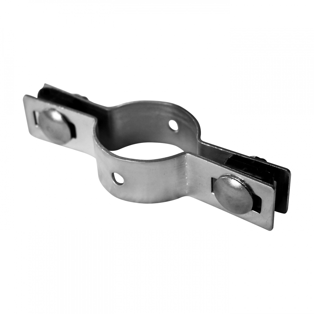 Clamp for posts Ø 48mm, galvanized, continuous