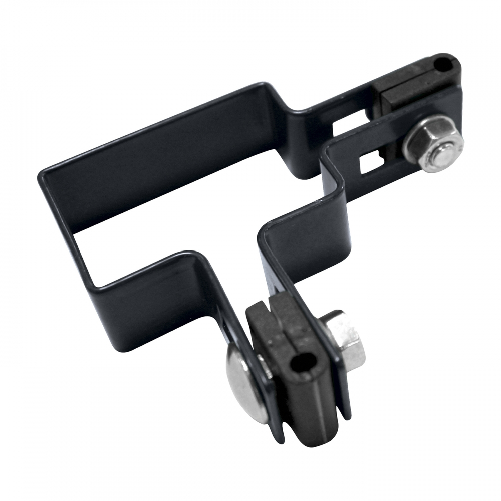 Clamp for post 60x40mm, galvanized + PVC, corner, RAL 7016