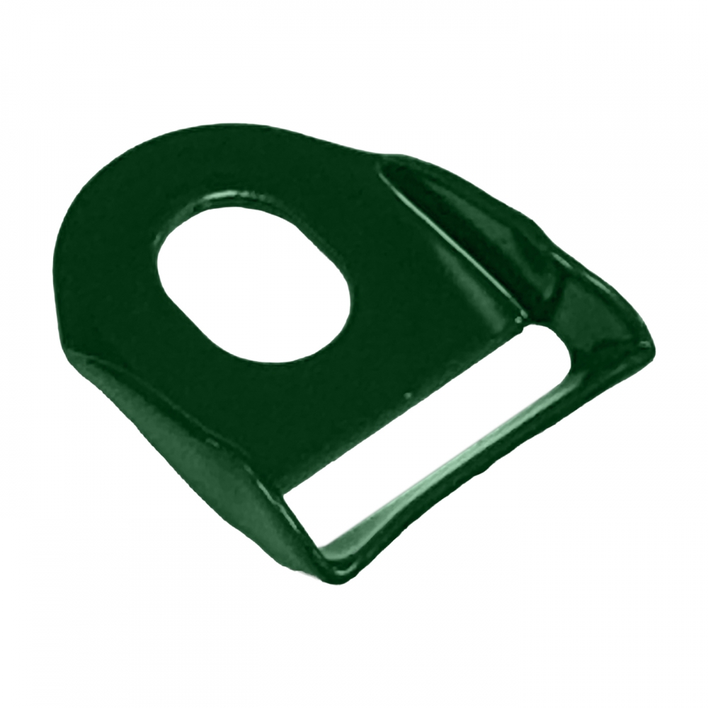 Eyelet for post sleeve, stainless steel + PVC, green
