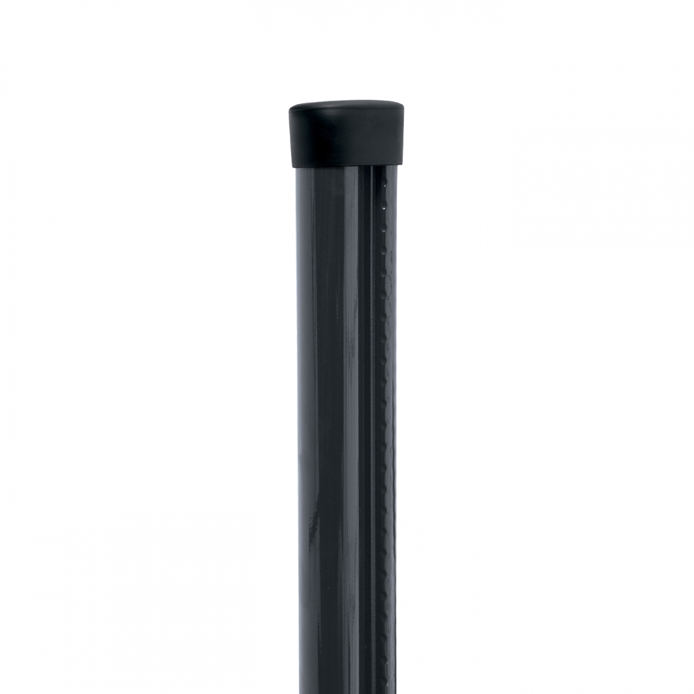 Post round PILCLIP galvanized + PVC with fixation strip 1700/48/1,5mm, RAL 7016