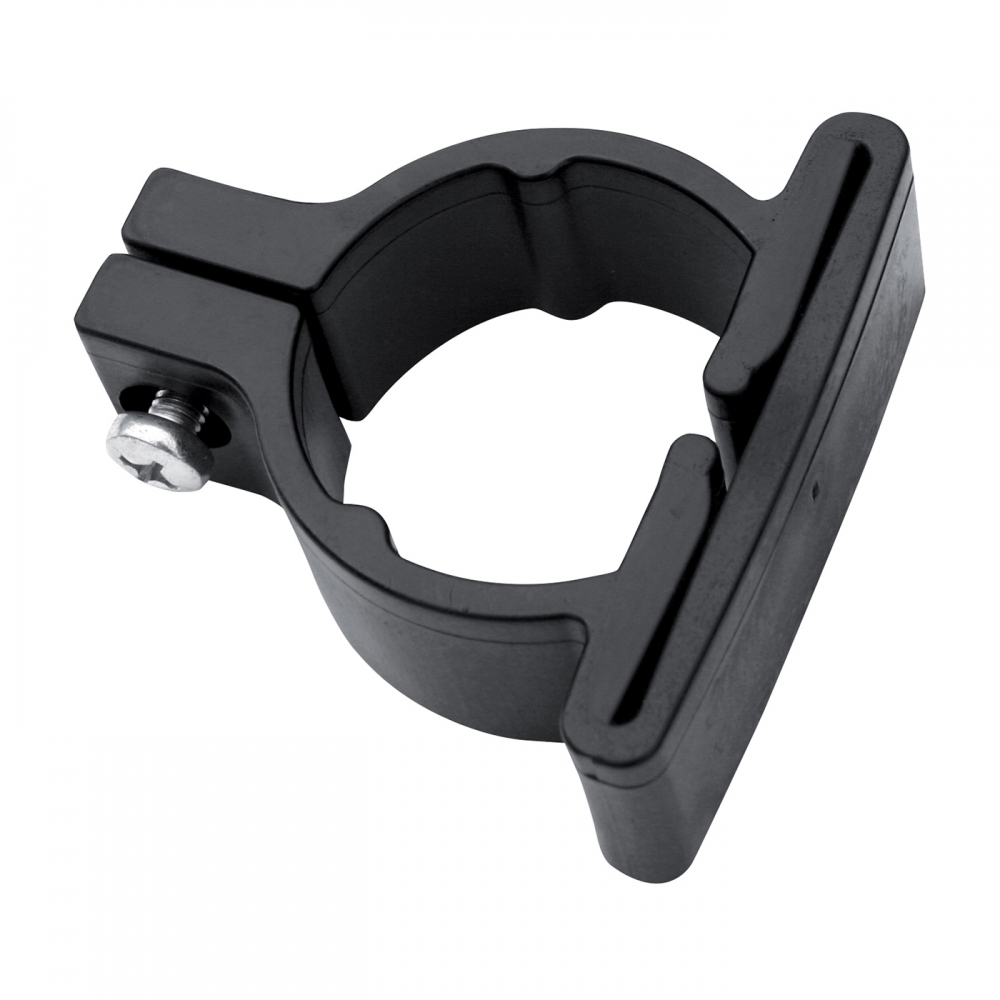 PVC-Schelle zur Befestigung PILOFOR LIGHT - für Pfosten Durchmesser 48 mm, Farbe schwarz