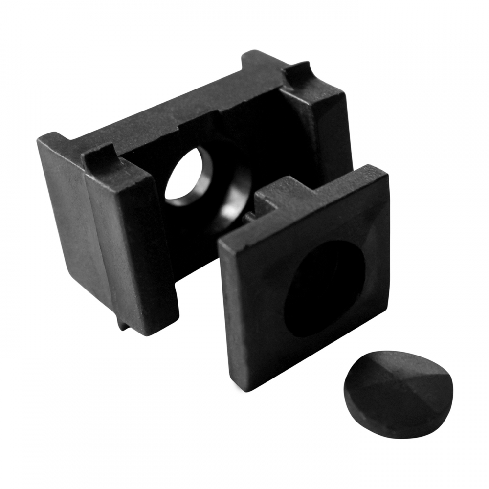Clamp for PILOFOR - PRO on post 60x40 mm, PVC, black